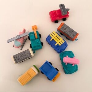 Japanese fun shaped erasers cars / vehicles